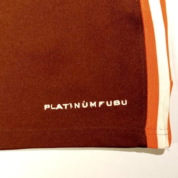 HARLEM GLOBETROTTERS Jersey  Youth M (12-14)  Platinum FUBU  Decals  Brown  GUC - Picture 11 of 12